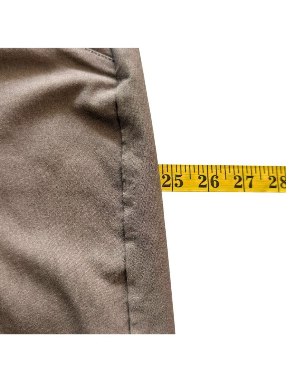 Alfred Dunner Womens Plus-Size 20W Cropped Stretch Pants In Taupe Brown - Picture 12 of 14